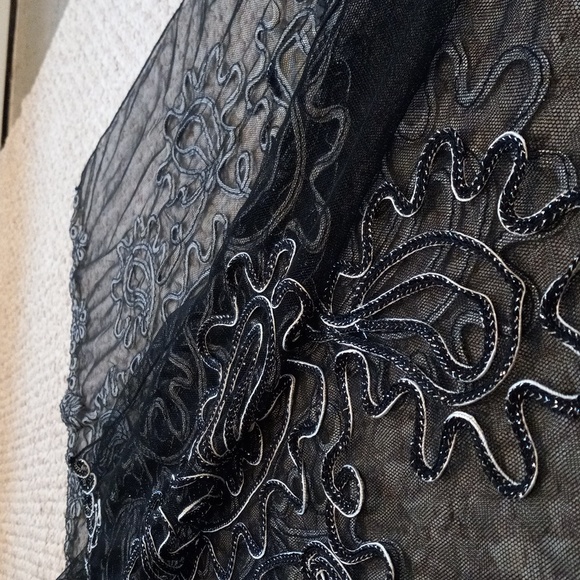 New Years Party Scarf Sheer Classy Summer Evening Hijab Sparkly Feminine Dainty - Picture 14 of 17